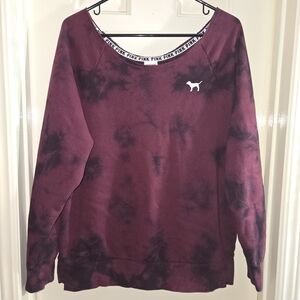 Victoria's Secret Pink Maroon Sweatshirt